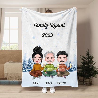 Family - Family Is Forever - Personalized Blanket V11 - Makezbright Gifts