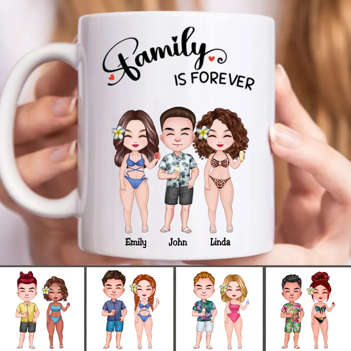 Family - Family Is Forever - Personalized Mug - Makezbright Gifts