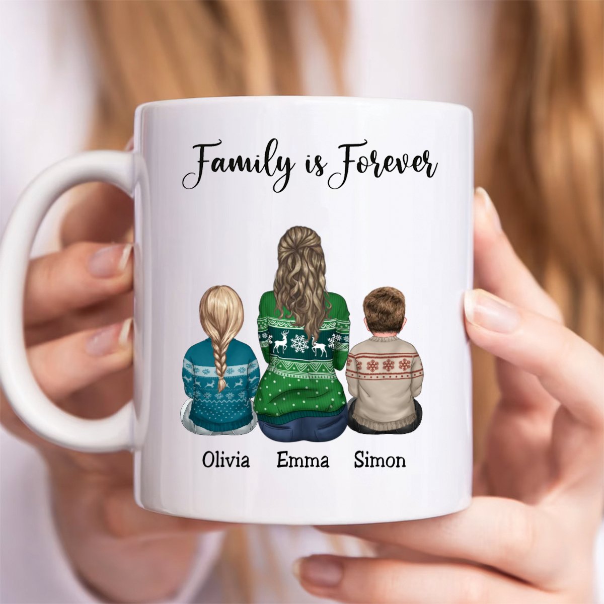 Family - Family Is Forever - Personalized Mug (BU) - Makezbright Gifts