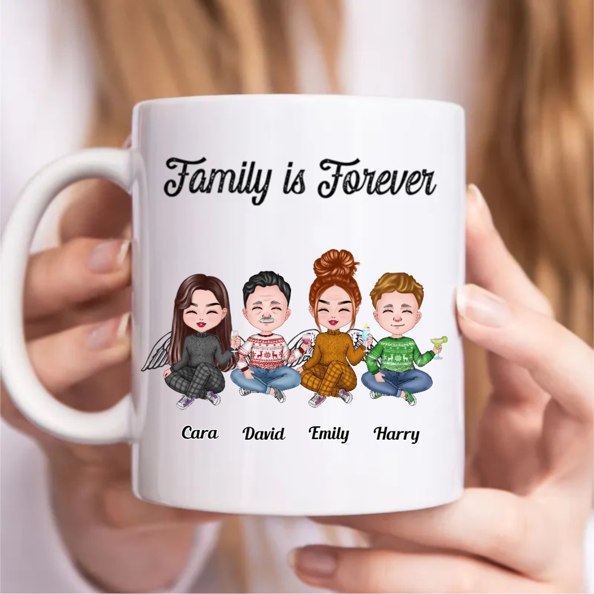 Family - Family Is Forever - Personalized Mug (CB) - Makezbright Gifts