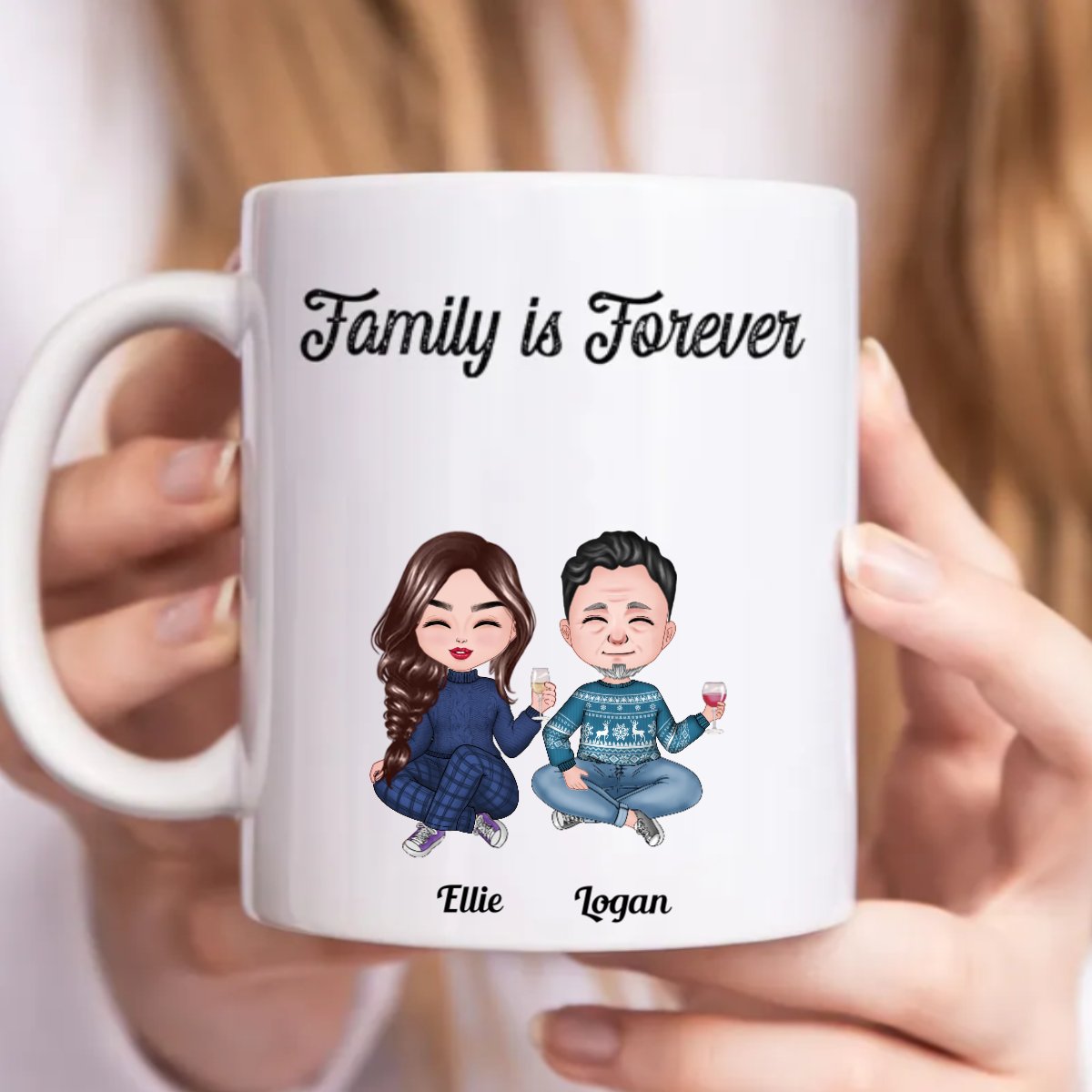 Family - Family Is Forever - Personalized Mug (CB) - Makezbright Gifts