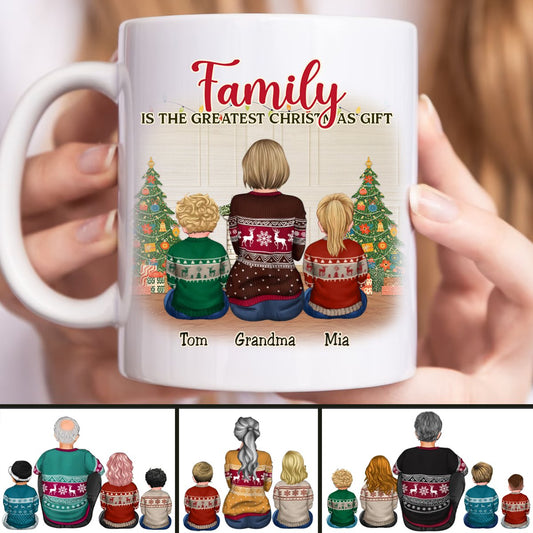 Family - Family Is The Greatest Christmas Gift - Personalized Mug (I) - Makezbright Gifts