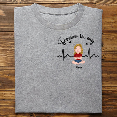 Family - Forever In My Heart - Personalized Unisex T - shirt - Makezbright Gifts