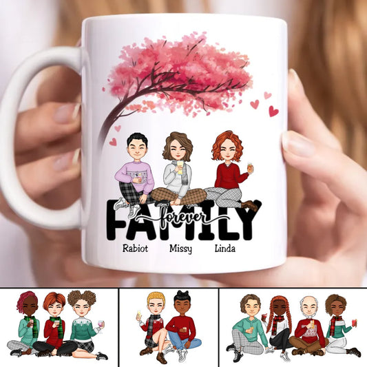 Family Forever - Personalized Mug (TC) - Makezbright Gifts