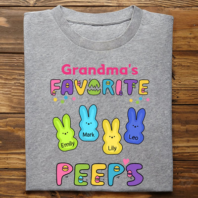 Family - Grandma Easter Peeps - Personalized Unisex T - Shirt (NM) - Makezbright Gifts