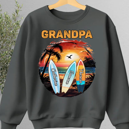 Family - Grandpa Always Have Time For You - Personalized Unisex T - shirt, Hoodie, Sweatshirt - Makezbright Gifts