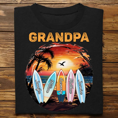 Family - Grandpa Always Have Time For You - Personalized Unisex T - shirt, Hoodie, Sweatshirt - Makezbright Gifts