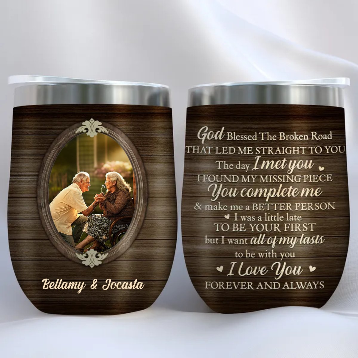 Family - I Always Love You - Personalized Wine Tumbler - Makezbright Gifts