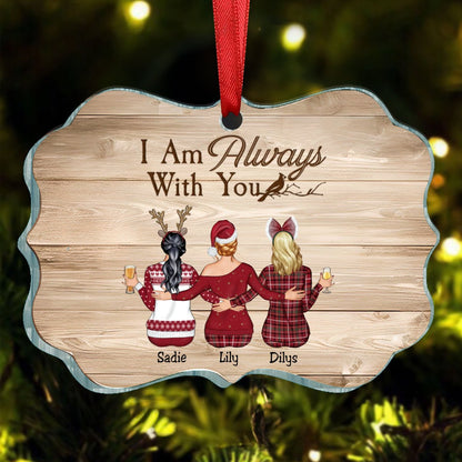 Family - I Am Always With You - Personalized Acrylic Ornament V3 - Makezbright Gifts