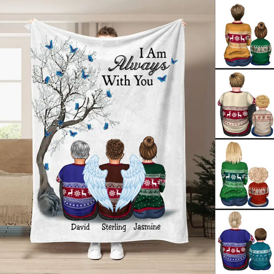 Family - I Am Always With You - Personalized Blanket (LH) - Makezbright Gifts