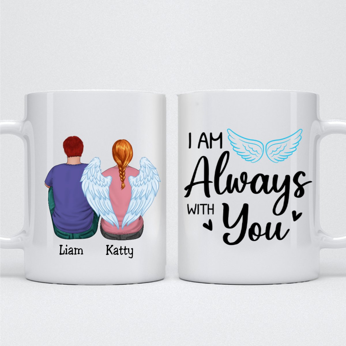 Family - I Am Always With You - Personalized Mug (Ver1) - Makezbright Gifts