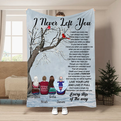 Family - I Never Left You - Personalized Blanket(NV) - Makezbright Gifts