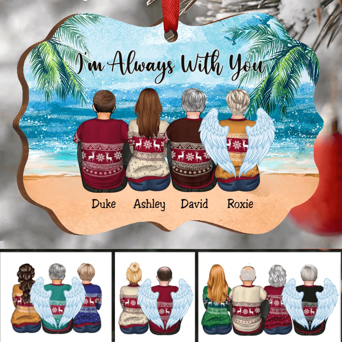 Family - I'm Always with You - Personalized Acrylic Ornament - Makezbright Gifts