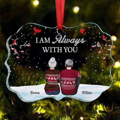 Family - I'm Always With You - Personalized Transparent Ornament - Makezbright Gifts