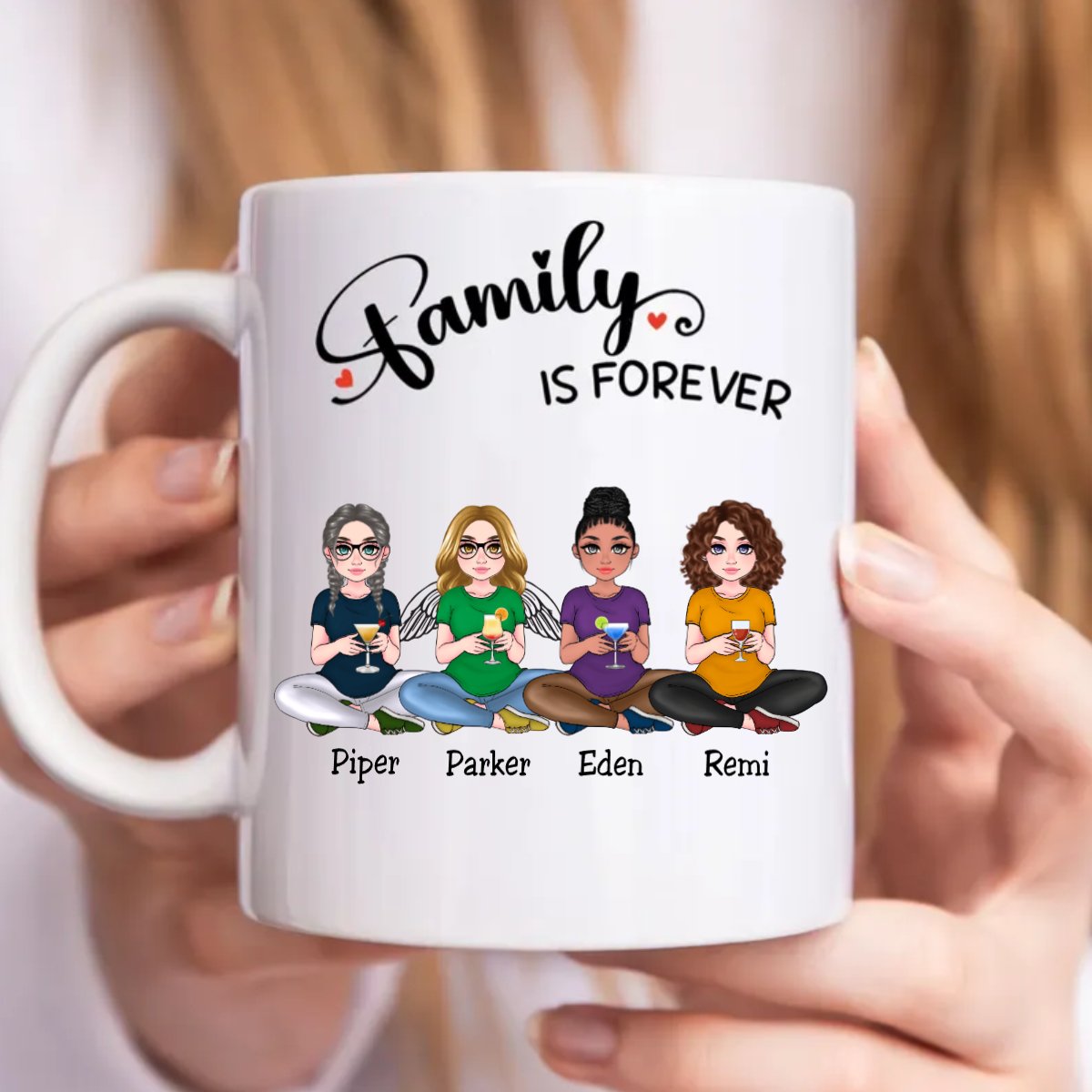 Family Is Forever - Personalized Mug (NM) - Makezbright Gifts