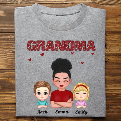Family - Just Call Me Grandma - Personalized Unisex T - Shirt - Makezbright Gifts