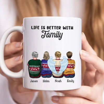 Family - Life Is Better With Family - Personalized Mug (LL) - Makezbright Gifts