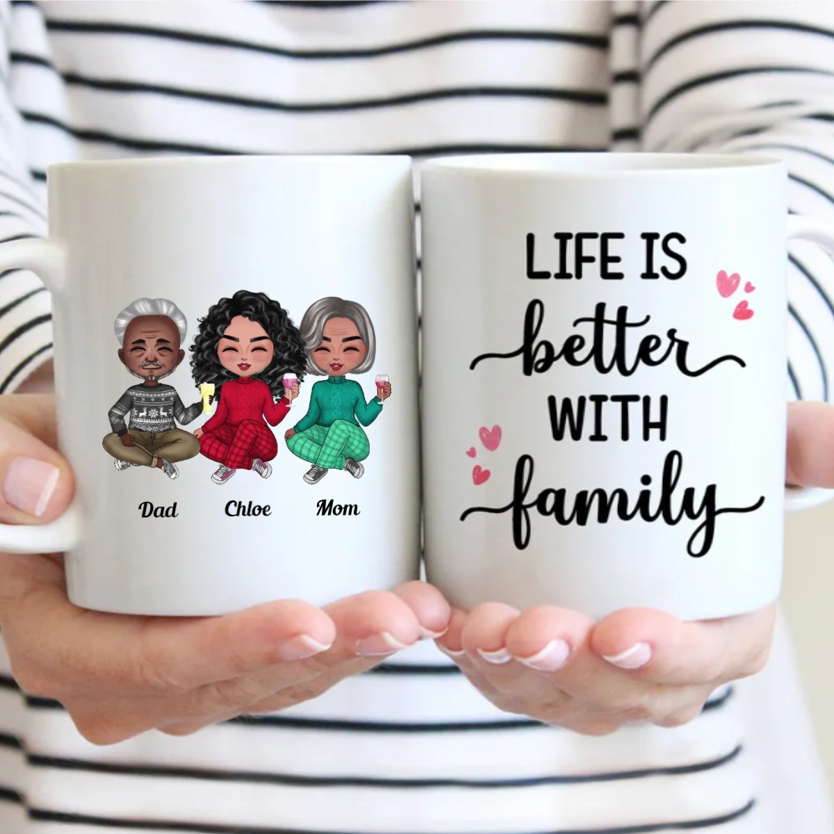 Family - Life Is Better With Family - Personalized Mug (NN) - Makezbright Gifts