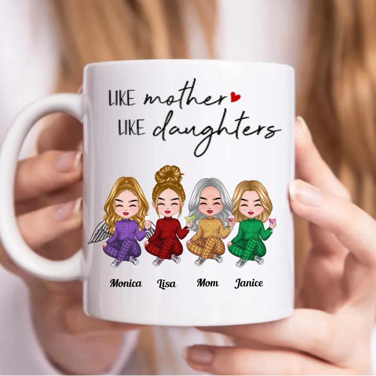 Family - Like Mother Like Daughter - Personalized Mug (NN) - Makezbright Gifts