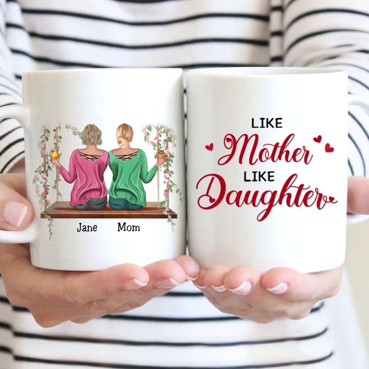 Family - Like Mother Like Daughter - Personalized Mugs - Makezbright Gifts