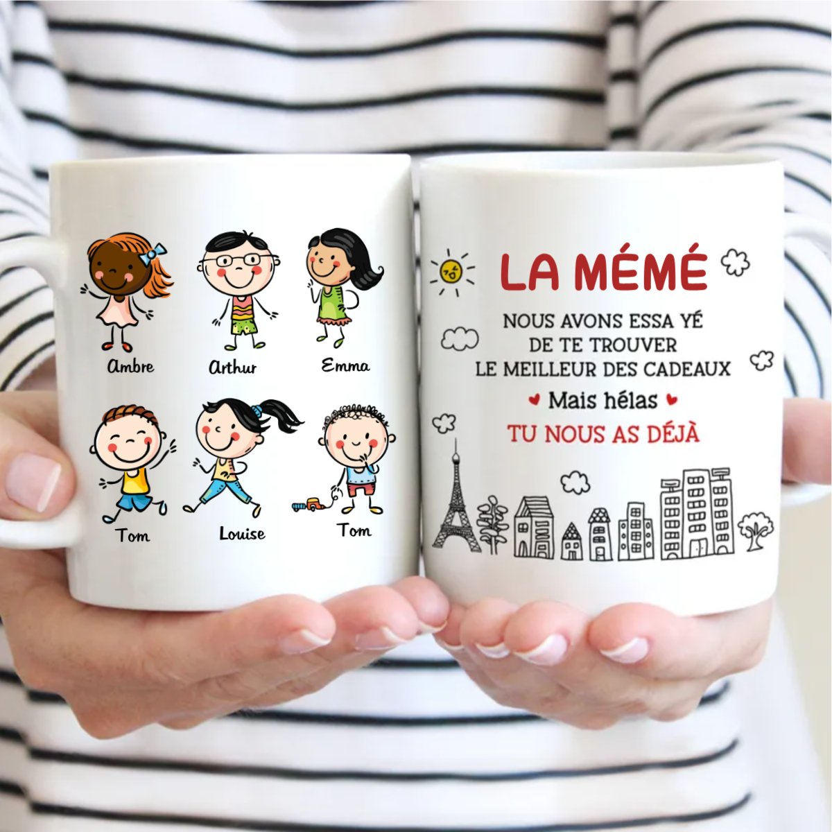 Family - Mom French Mamie - Personalized Mug - Makezbright Gifts