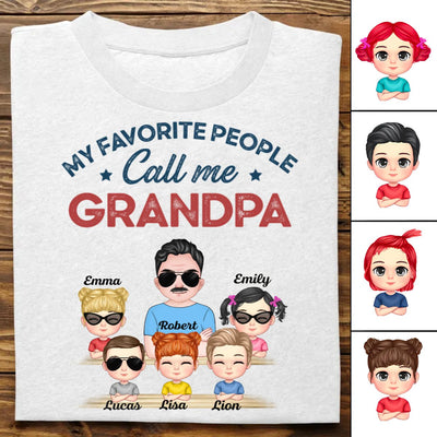 Family - My Favorite People Call Me - Personalized Unisex T - Shirt - Makezbright Gifts