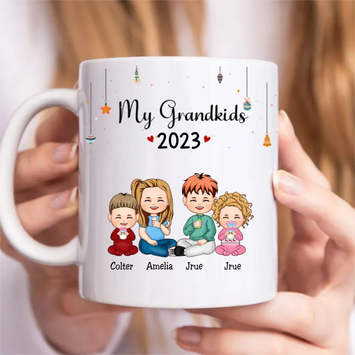 Family - My Grandkids - Personalized Mug(NV) - Makezbright Gifts