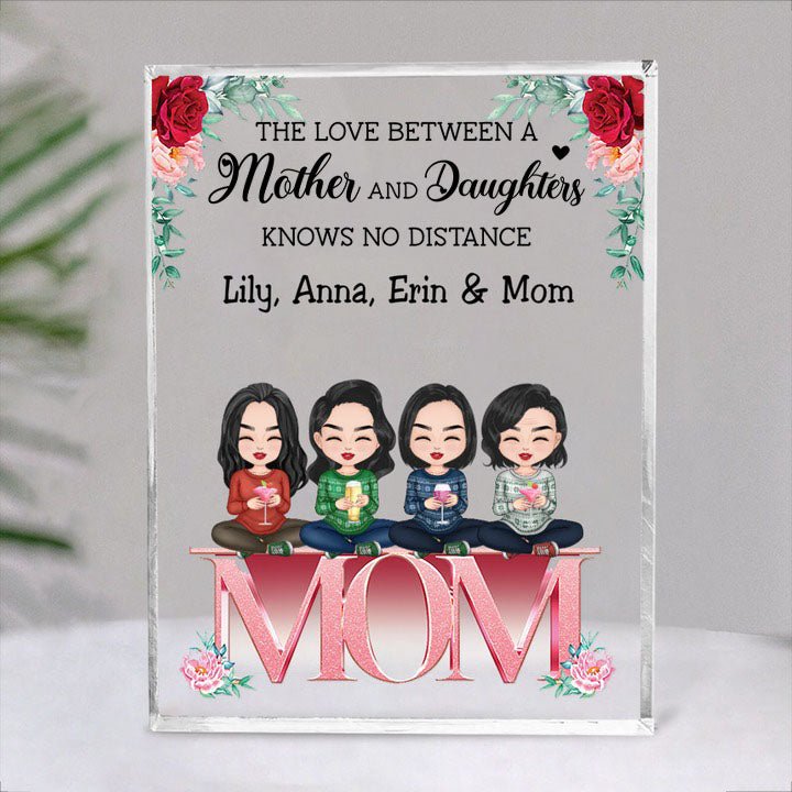 Family - Personalized Acrylic Plaque - Birthday Gift Mother's Day Gift For Mom, Daughters - Makezbright Gifts