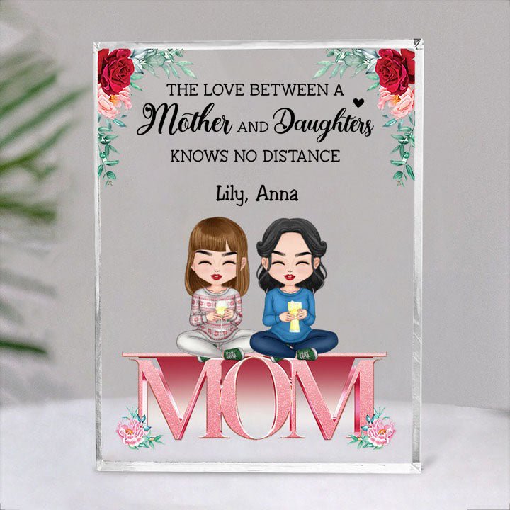 Family - Personalized Acrylic Plaque - Birthday Gift Mother's Day Gift For Mom, Daughters - Makezbright Gifts