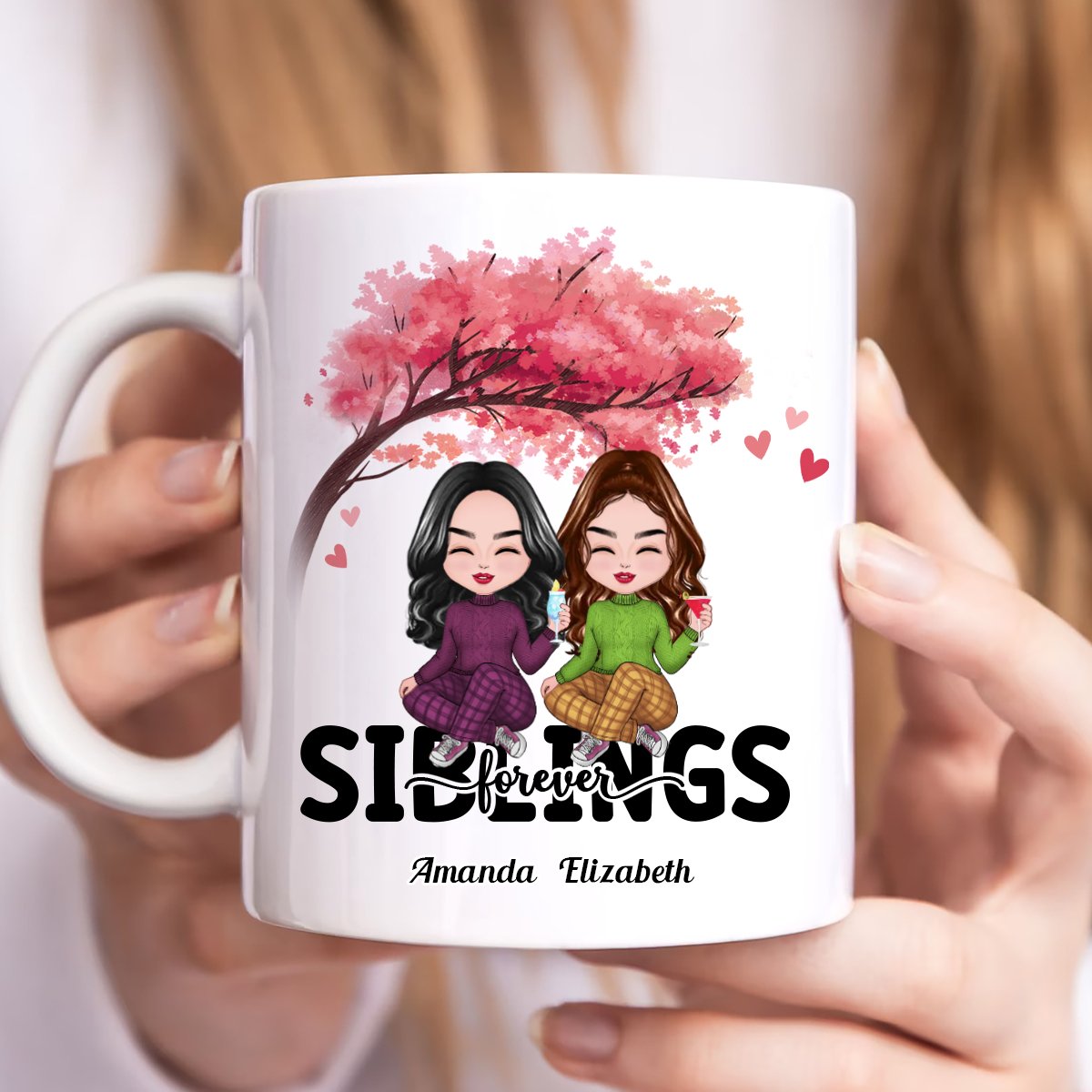 Family - Siblings Forever - Personalized Mug - Makezbright Gifts