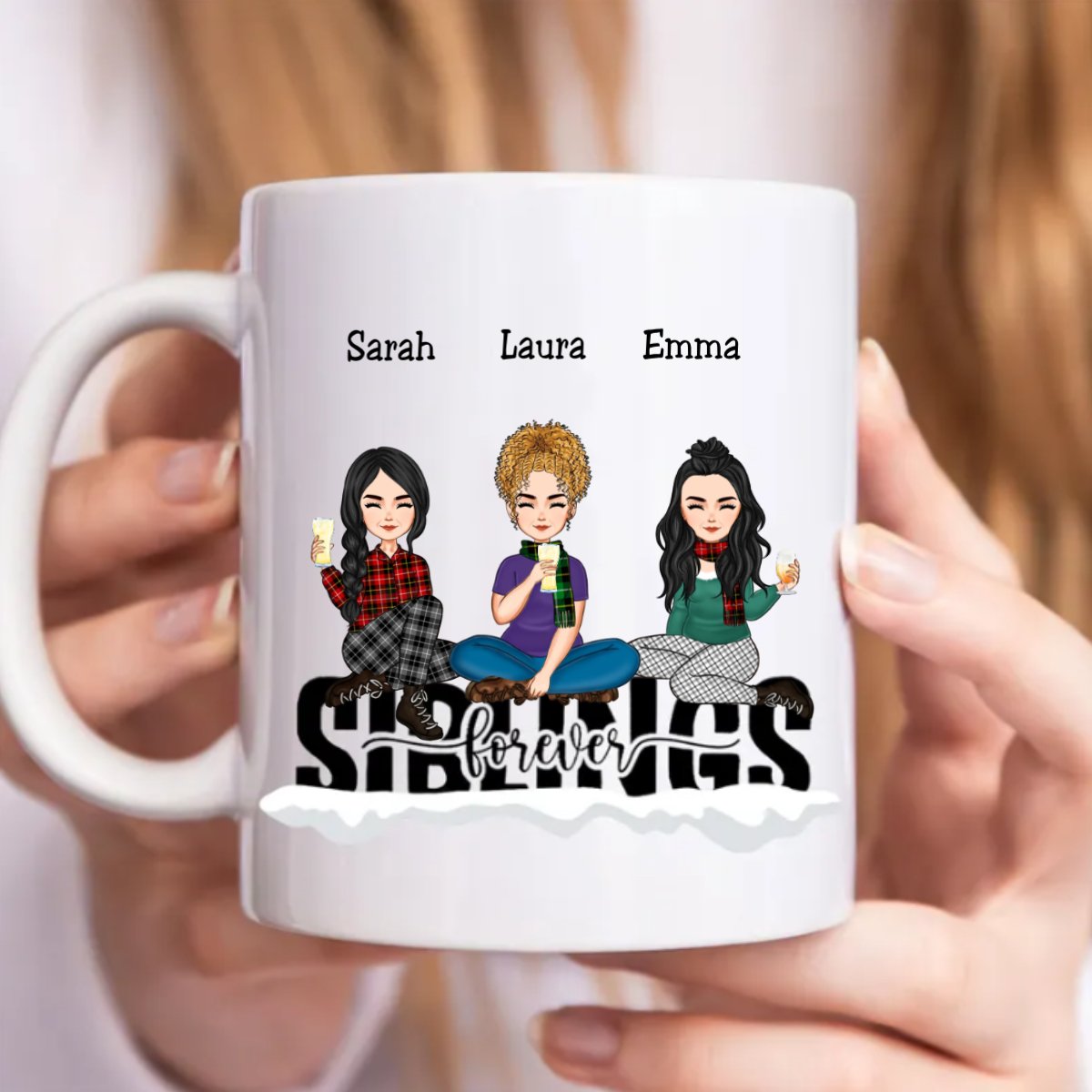 Family - Siblings Forever - Personalized Mug T1 - Makezbright Gifts