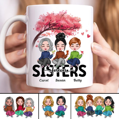 Family - Sisters Forever - Personalized Mug - Makezbright Gifts