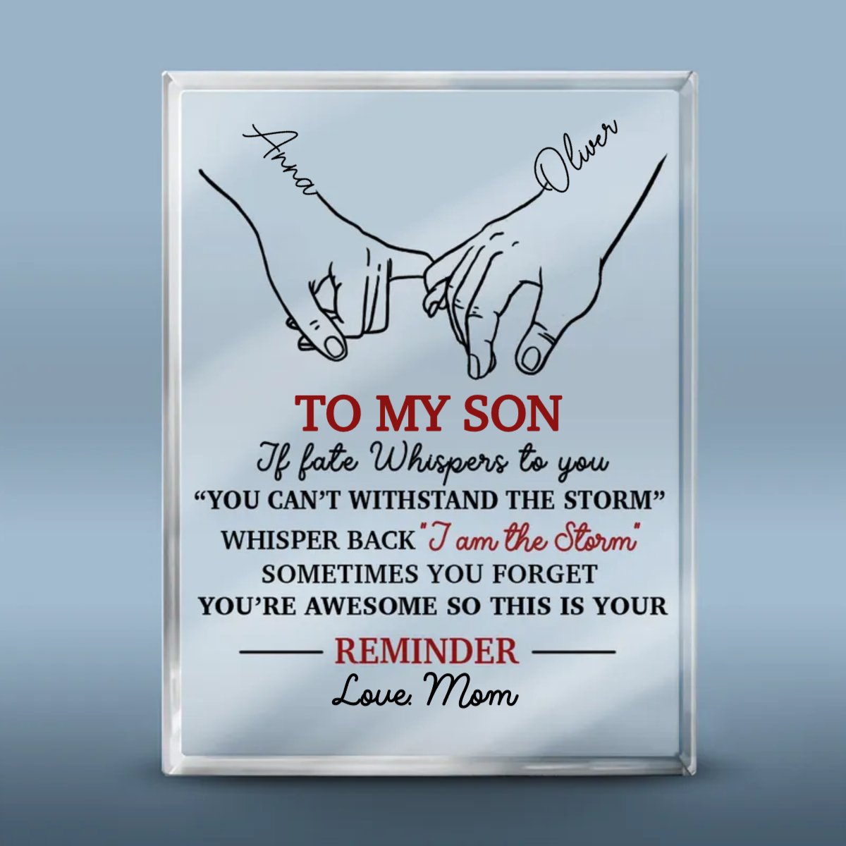 Family - Sometimes You Forget, You Are AweSome - Personalized Acrylic Plaque - Makezbright Gifts