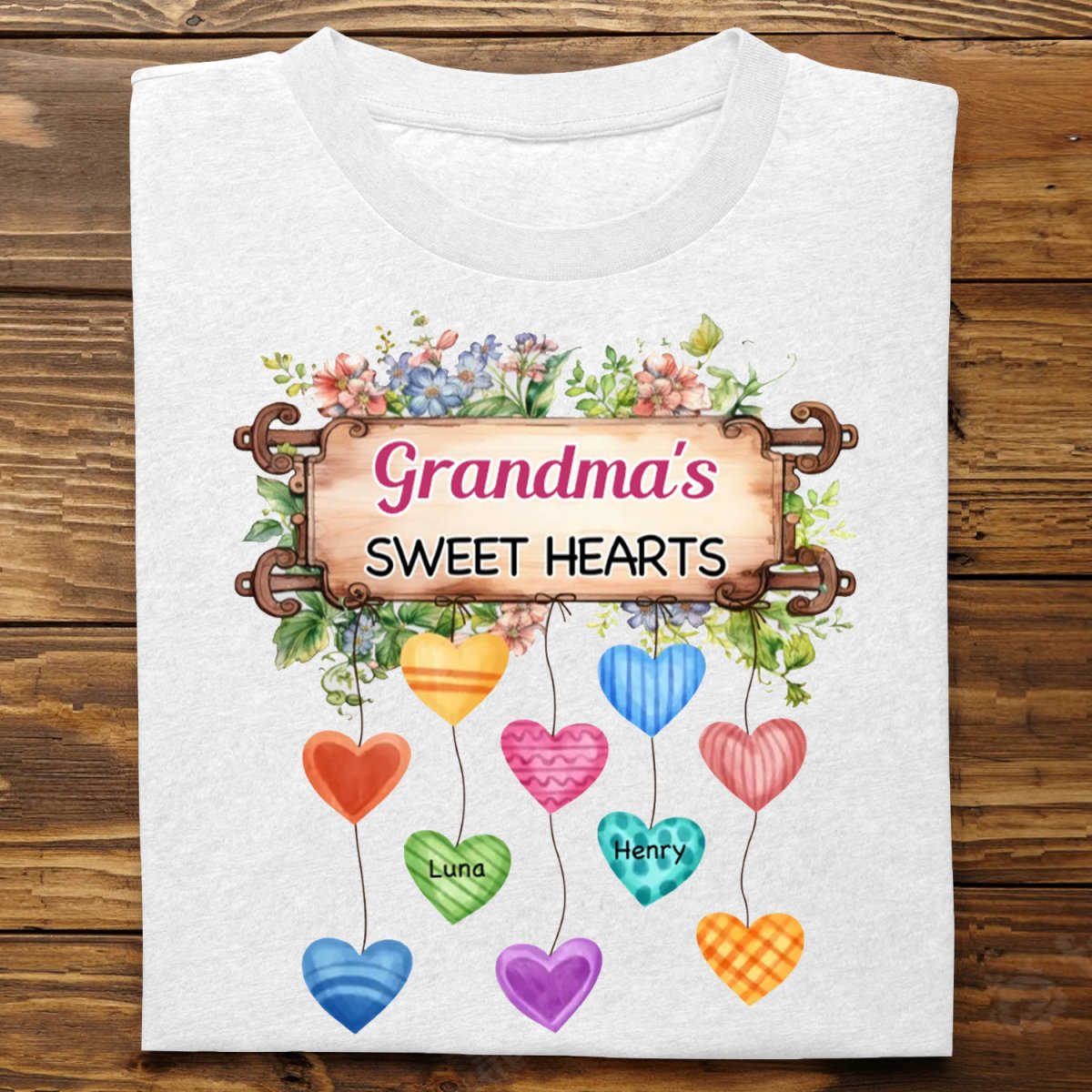 Family - Sweet Heart - Personalized T - Shirt, Hoodie(NV) - Makezbright Gifts