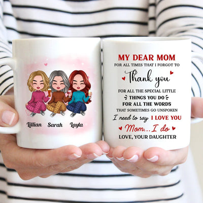 Family - Thank You For All The Special Little Thing... - Personalized Mug - Makezbright Gifts