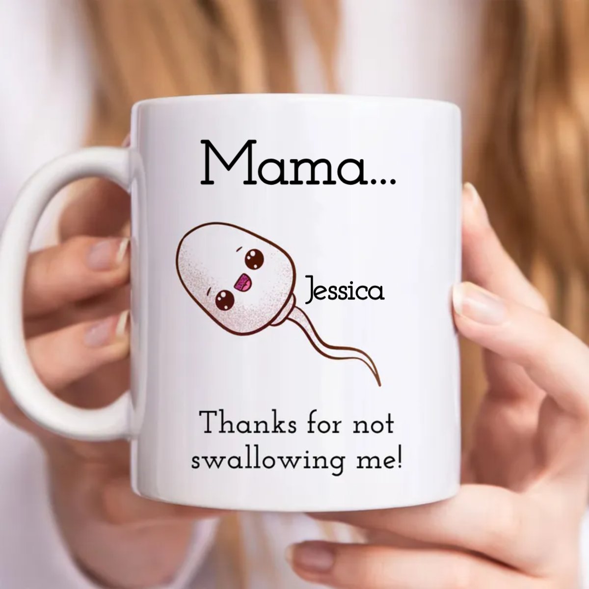 Family - Thanks For Not Swallowing Me - Personalized Mug - Makezbright Gifts