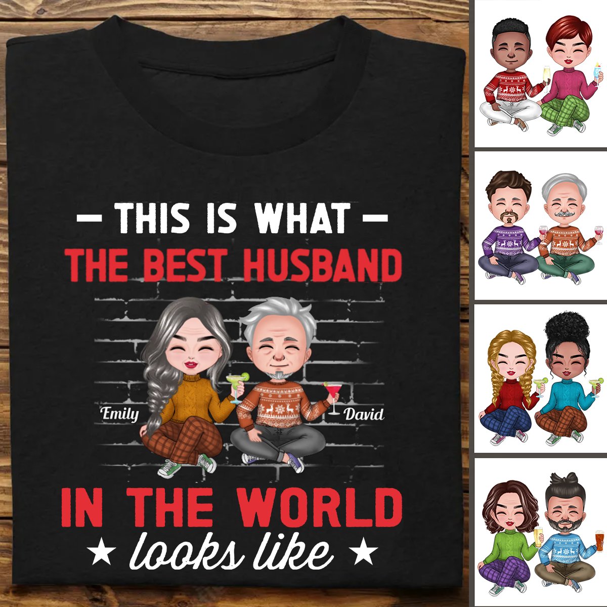 Family - The Best Partner Looks Like - Personalized T - Shirt - Makezbright Gifts