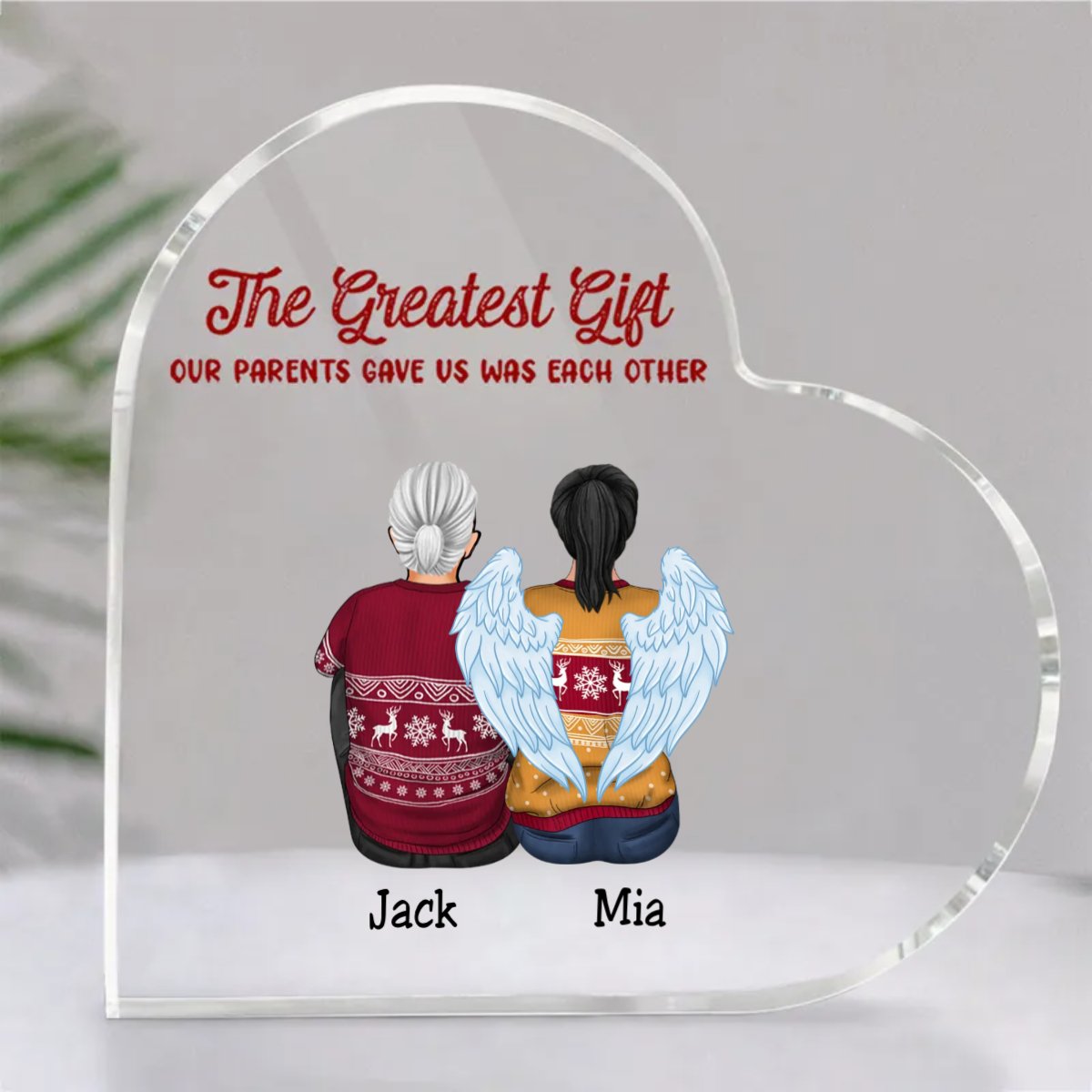 Family - The Greatest Gift Our Parents Gave Us Was Each Other - Personalized Acrylic Plaque - Makezbright Gifts