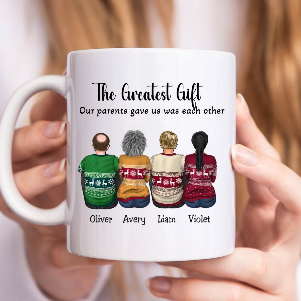 Family - The Greatest Gift Our Parents Gave Us Was Each Other - Personalized Mug (KE) - Makezbright Gifts