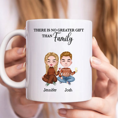 Family - There Is No Greater Gift Than Family - Personalized Mug (VT) - Makezbright Gifts