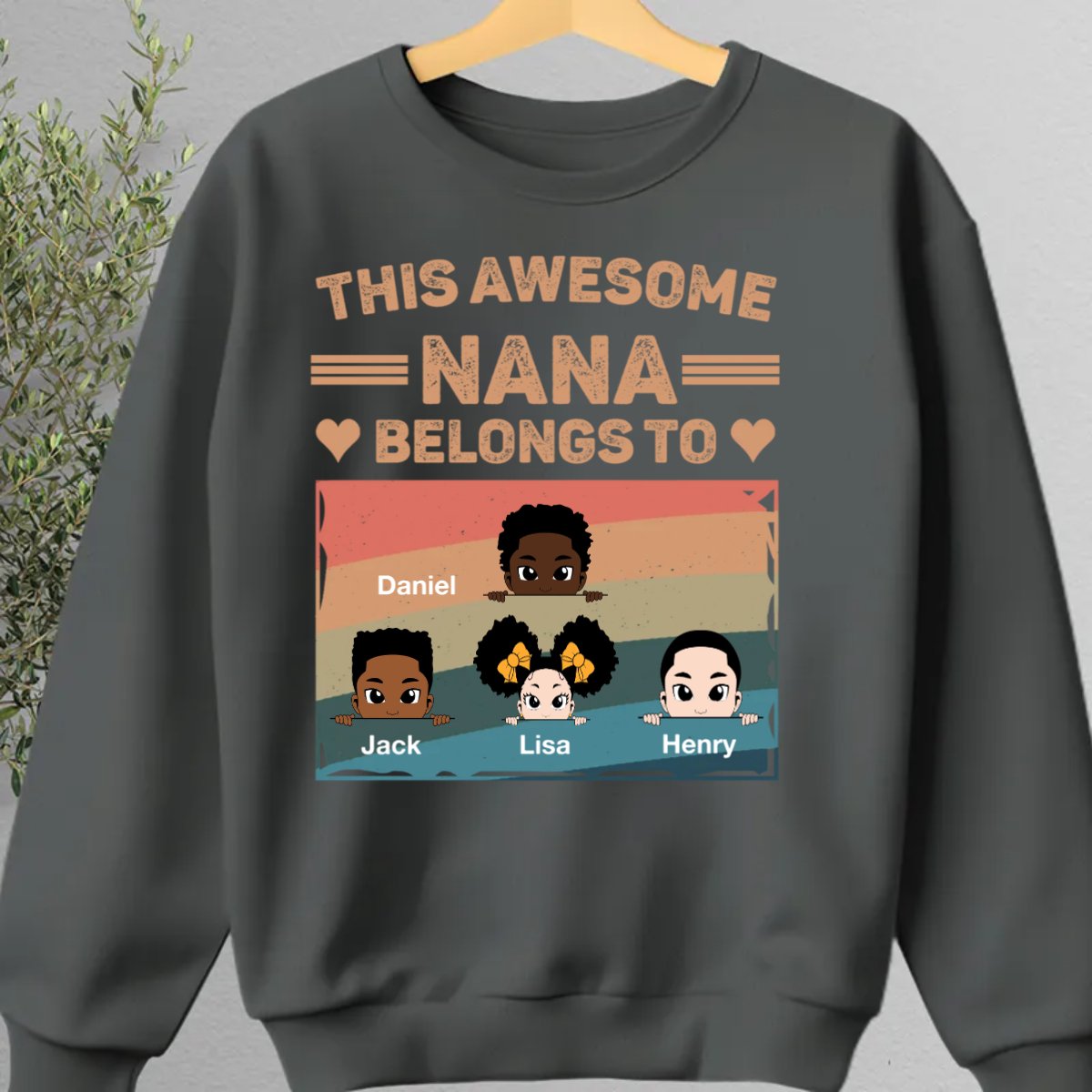 Family - This Awesome Nana Mommy Daddy Belongs To - Personalized Unisex T-shirt