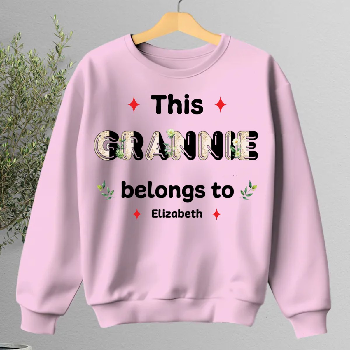 Family - This Grandma Belongs To - Personalized Sweatshirt (HJ) - Makezbright Gifts