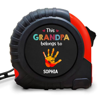 Family - This Grandpa Belongs To - Personalized Tape Measure - Makezbright Gifts