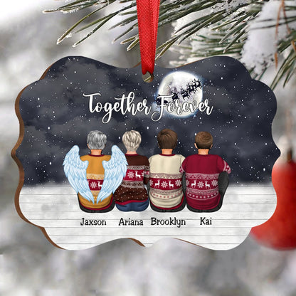 Family - Together Forever - Personalized Christmas Ornament - Makezbright Gifts