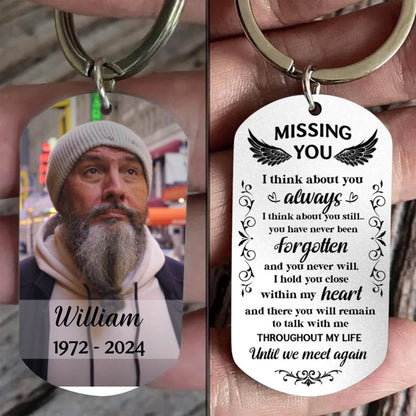 Family - Until We Meet Again - Personalized Aluminum Keychain - Makezbright Gifts