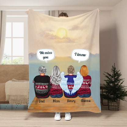 Family - We Miss You A Letter From Heaven To You - Personalized Blanket - Makezbright Gifts