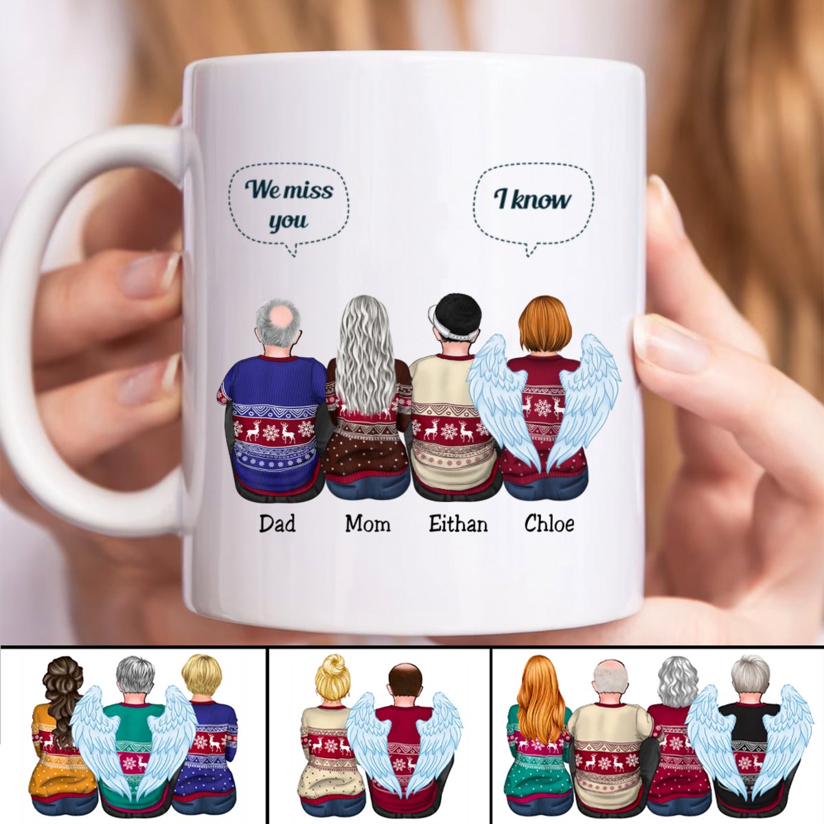 Family - We Miss You A Letter From Heaven To You - Personalized Mug (NV) - Makezbright Gifts