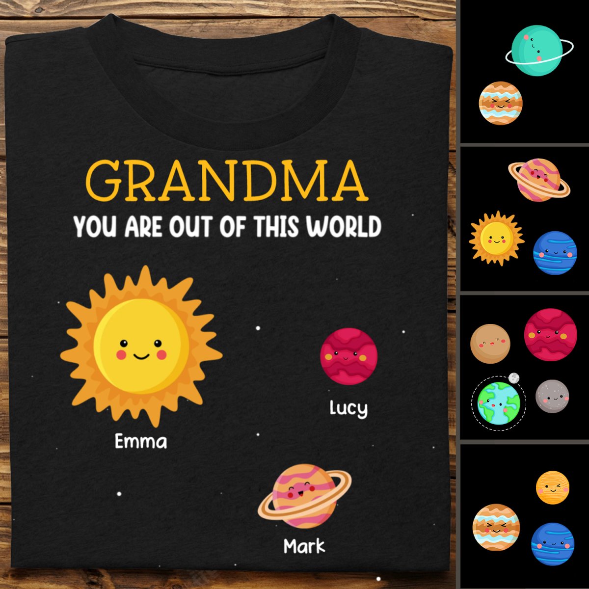 Family - You Are Out Of This World - Personalized T - shirt - Makezbright Gifts