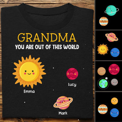 Family - You Are Out Of This World - Personalized T - shirt - Makezbright Gifts