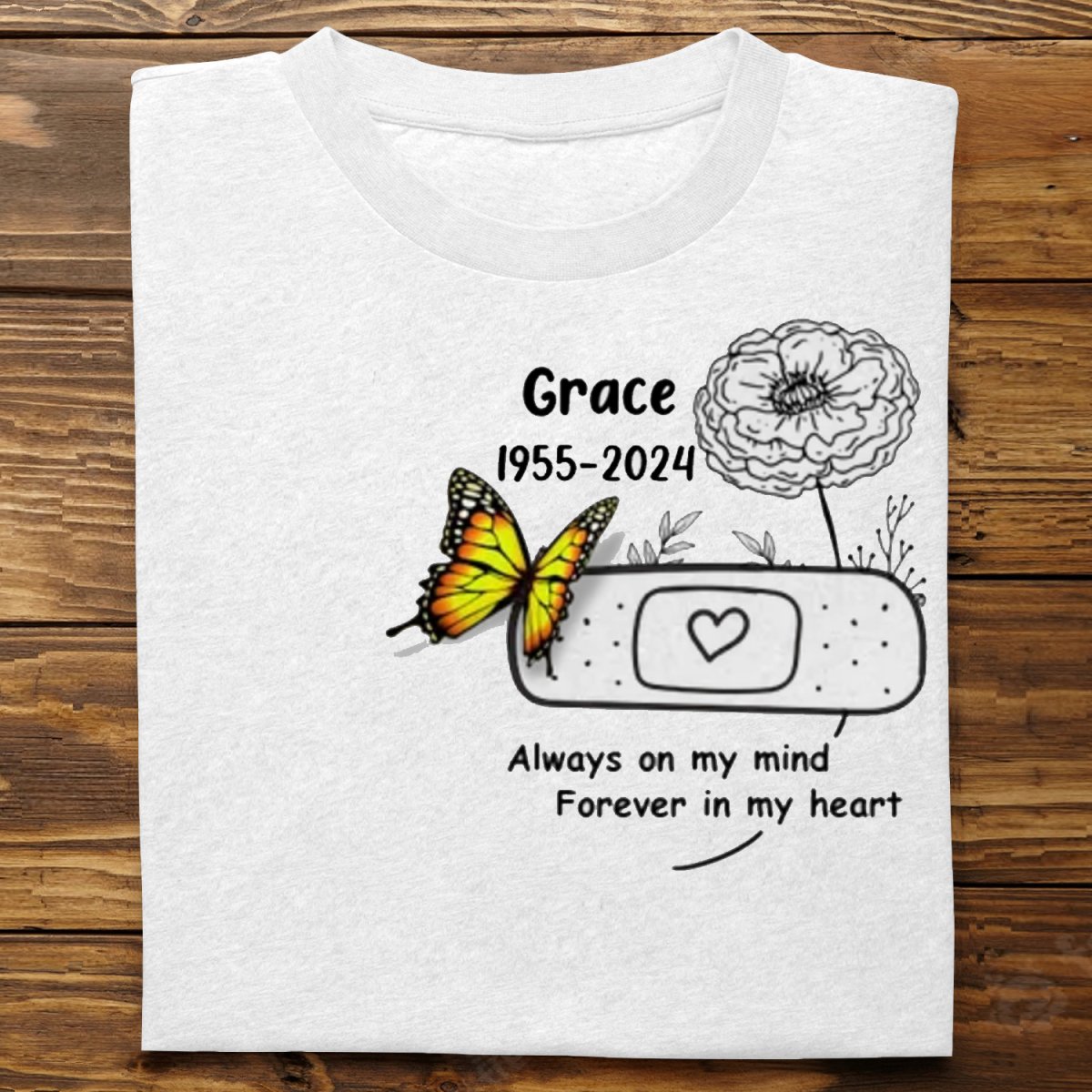 Family - Your Wings Were Ready But My Heart Was Not - Personalized T - Shirt - Makezbright Gifts